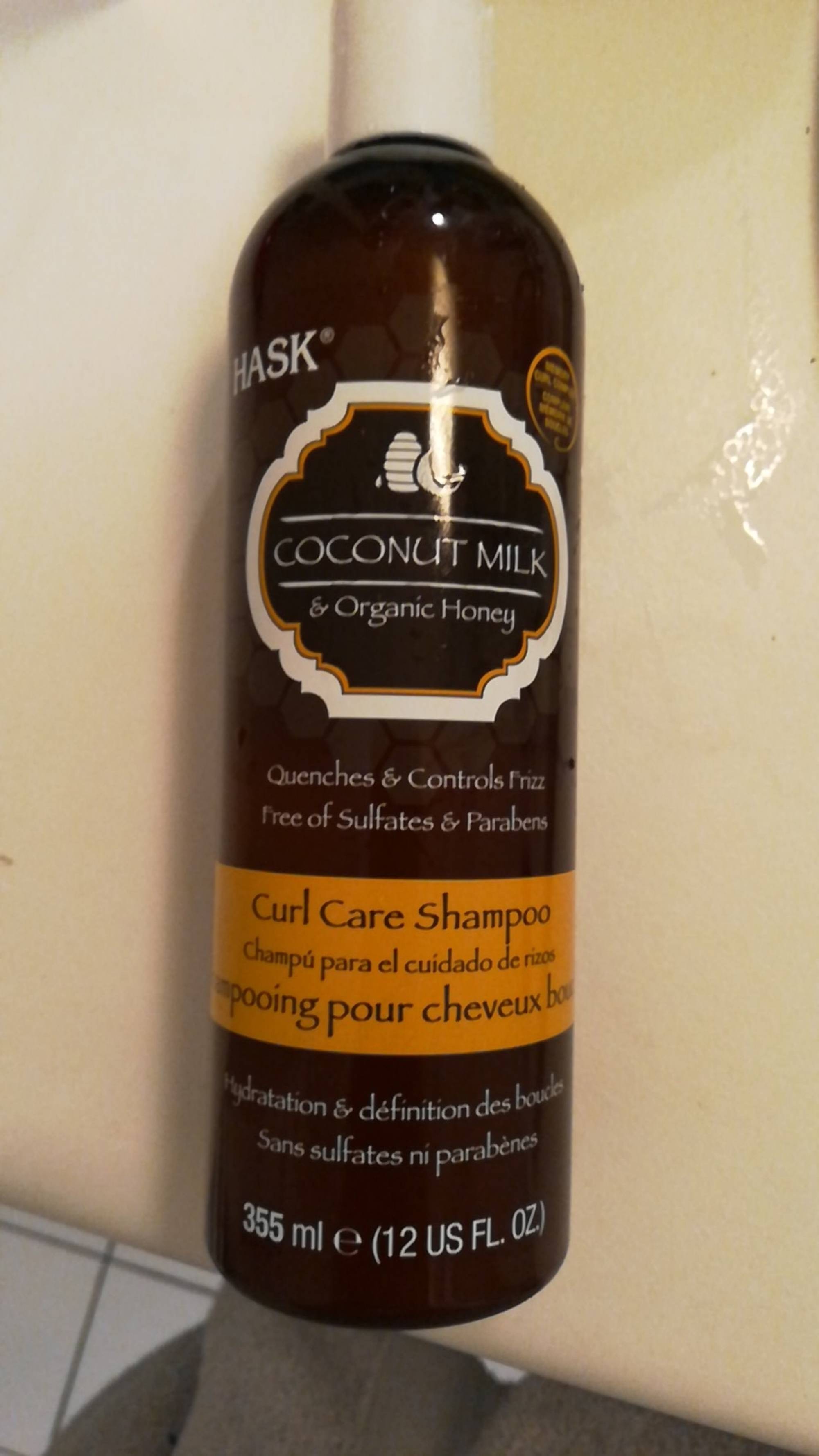 HASK - Coconut milk - Shampooing pour cheveux bouclés