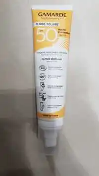 GAMARDE - Fluide solaire SPF 50 Haute protection