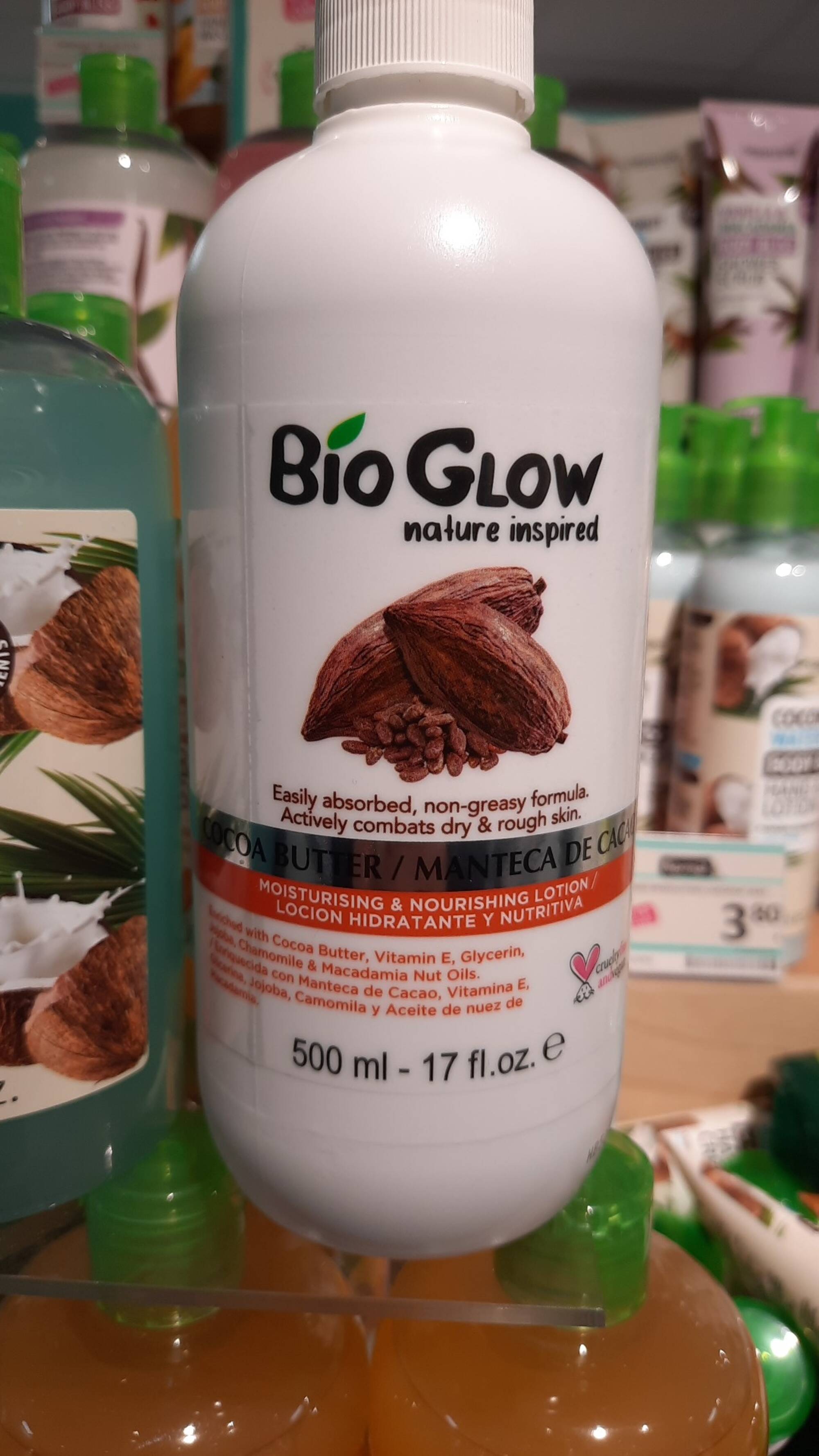 BIO GLOW - Cocoa Butter Locion hidratante nutritiva