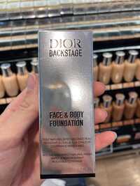 DIOR - Backstage - Face & body foundation