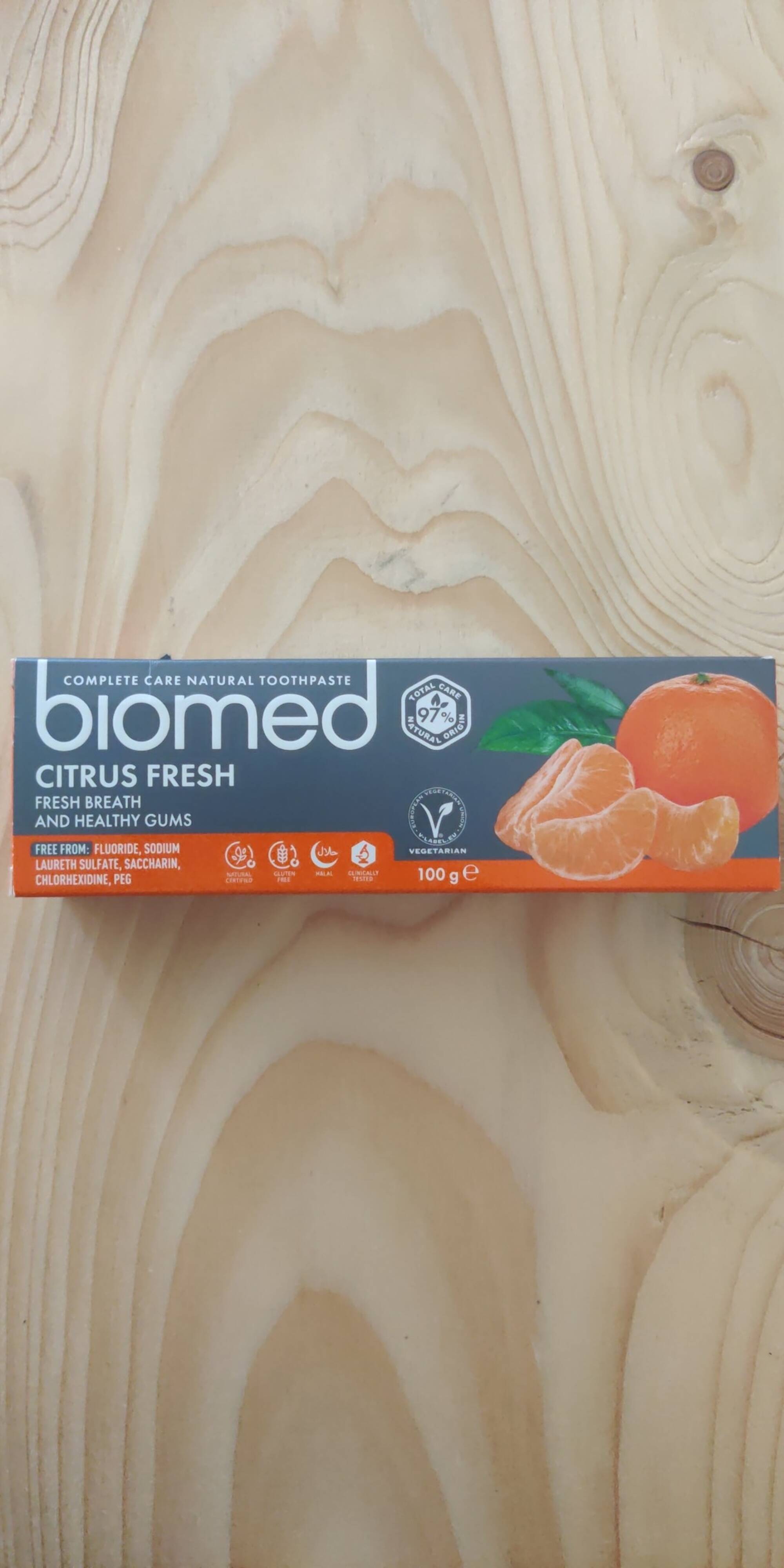 BIOMED - Citrus fresh - Toothpaste