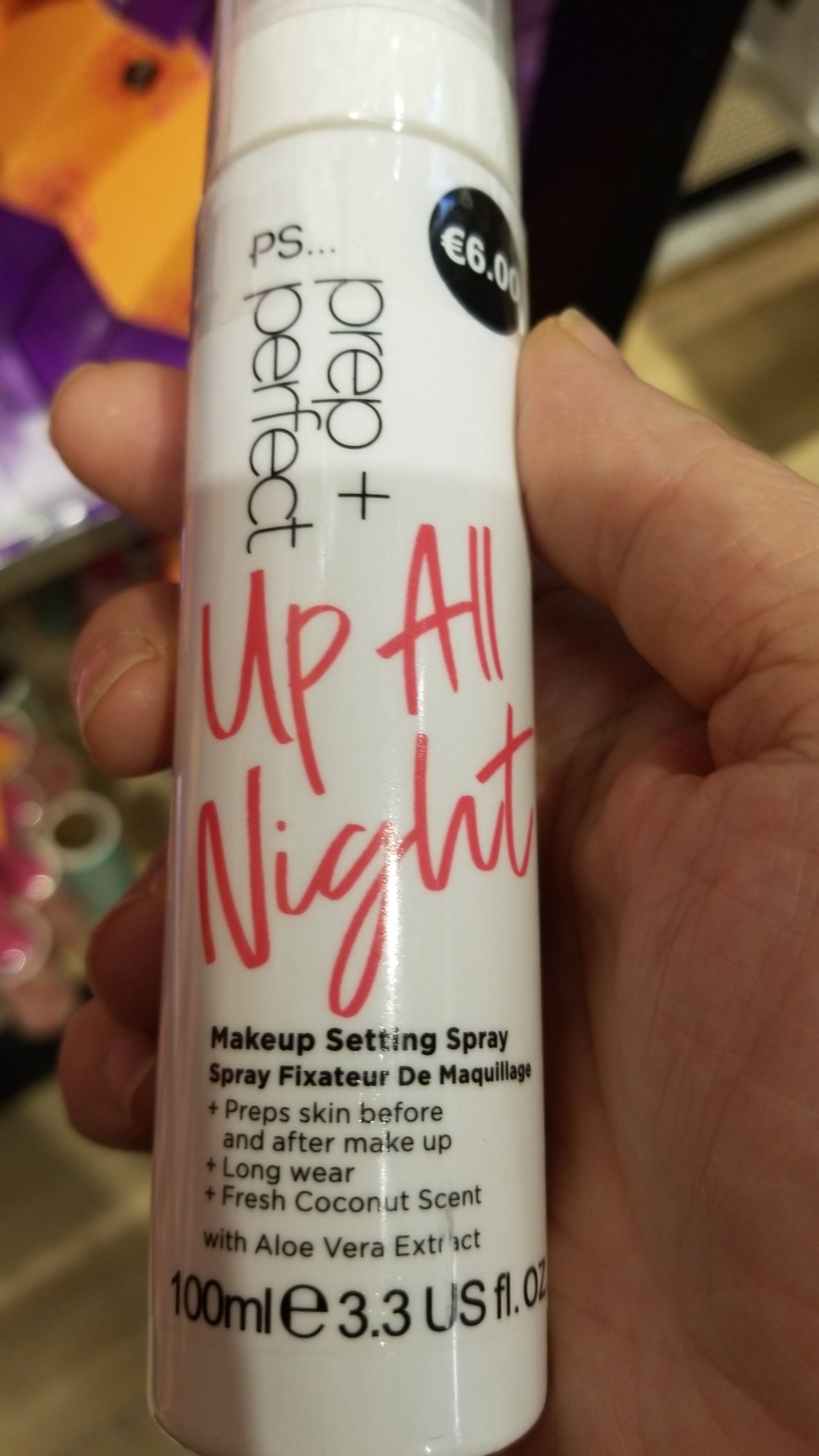 PRIMARK - Up all night - spray fixateur de maquillage