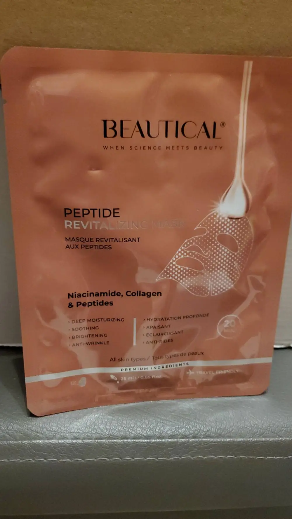 BEAUTICAL - Masque revitalisant aux peptides