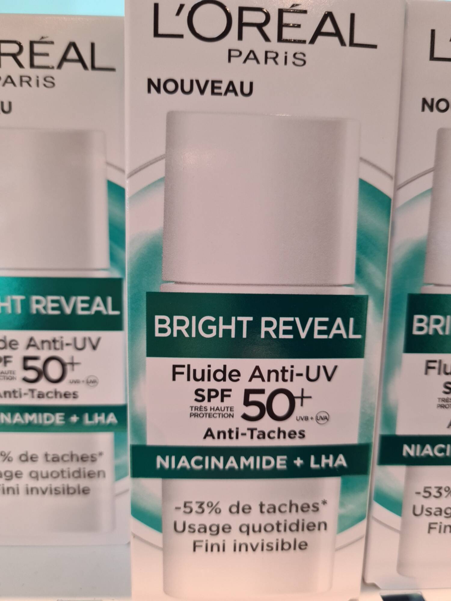 L'ORÉAL - Bright reveal - Fluide anti-uv spf 50+ anti-tache