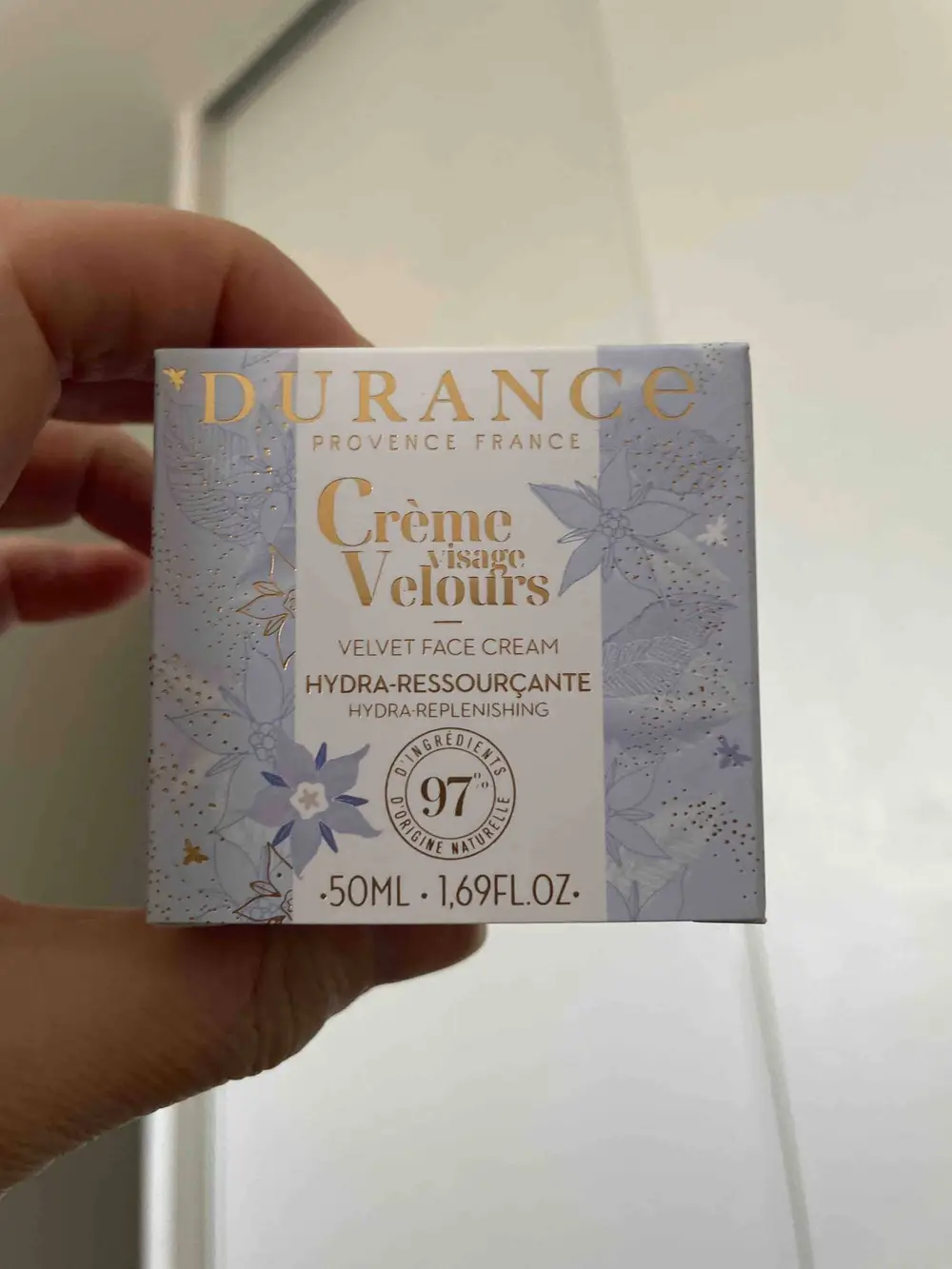 DURANCE - Velours -  Crème visage hydra-ressourçante