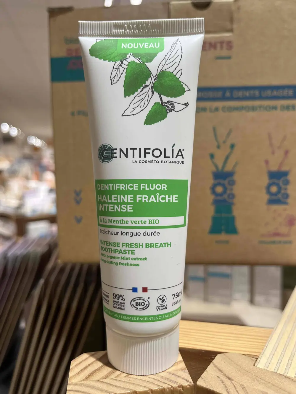 CENTIFOLIA - Dentifrice fluor haleine fraîche intense