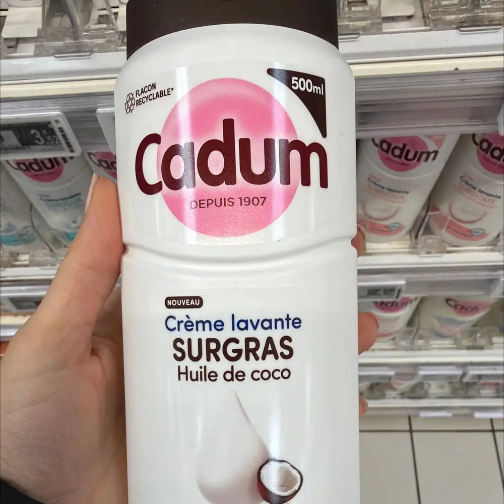 CADUM - Huile coco - Crème lavante surgras 
