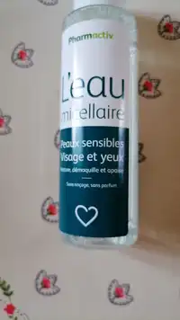 PHARMACTIV - L'eau micellaire peaux sensibles visage et yeux