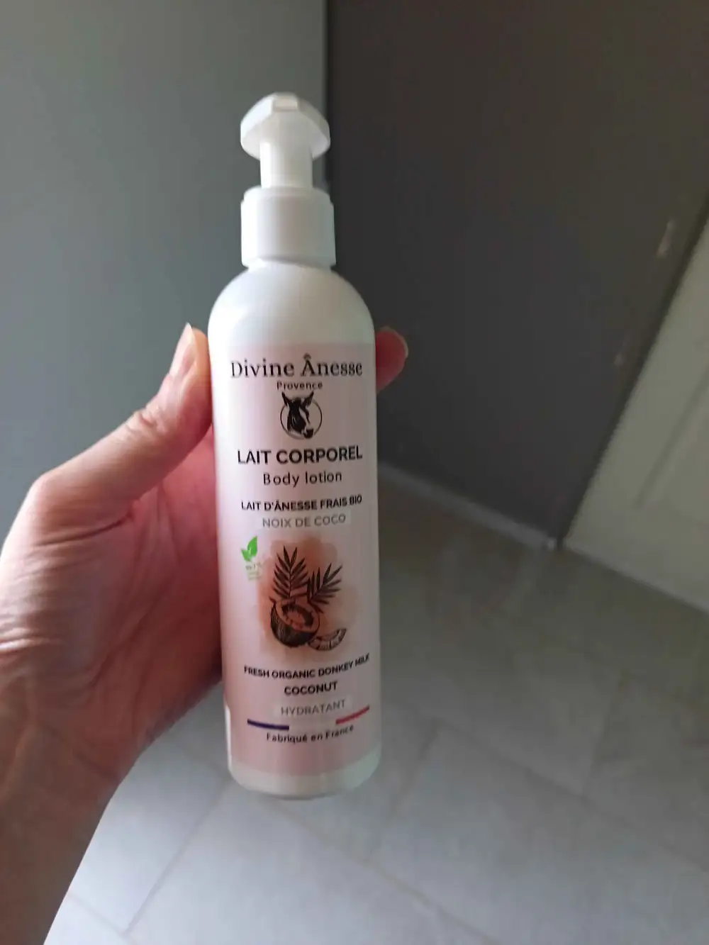 DIVINE ÂNESSE PROVENCE - Lait corporel au lait d'ânesse frais bio noix de coco
