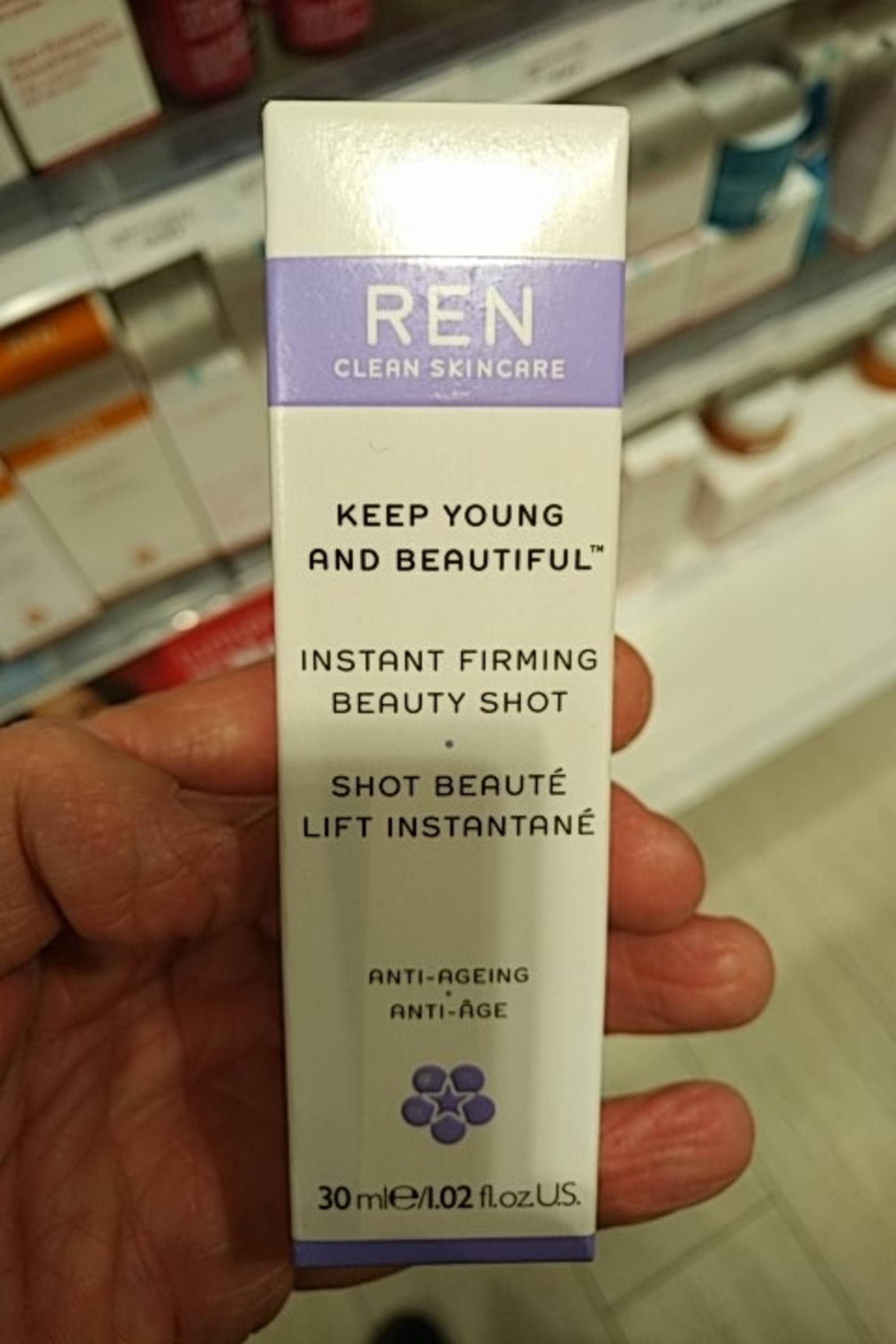REN - Keep young and beautiful - Shot beauté lift instantané