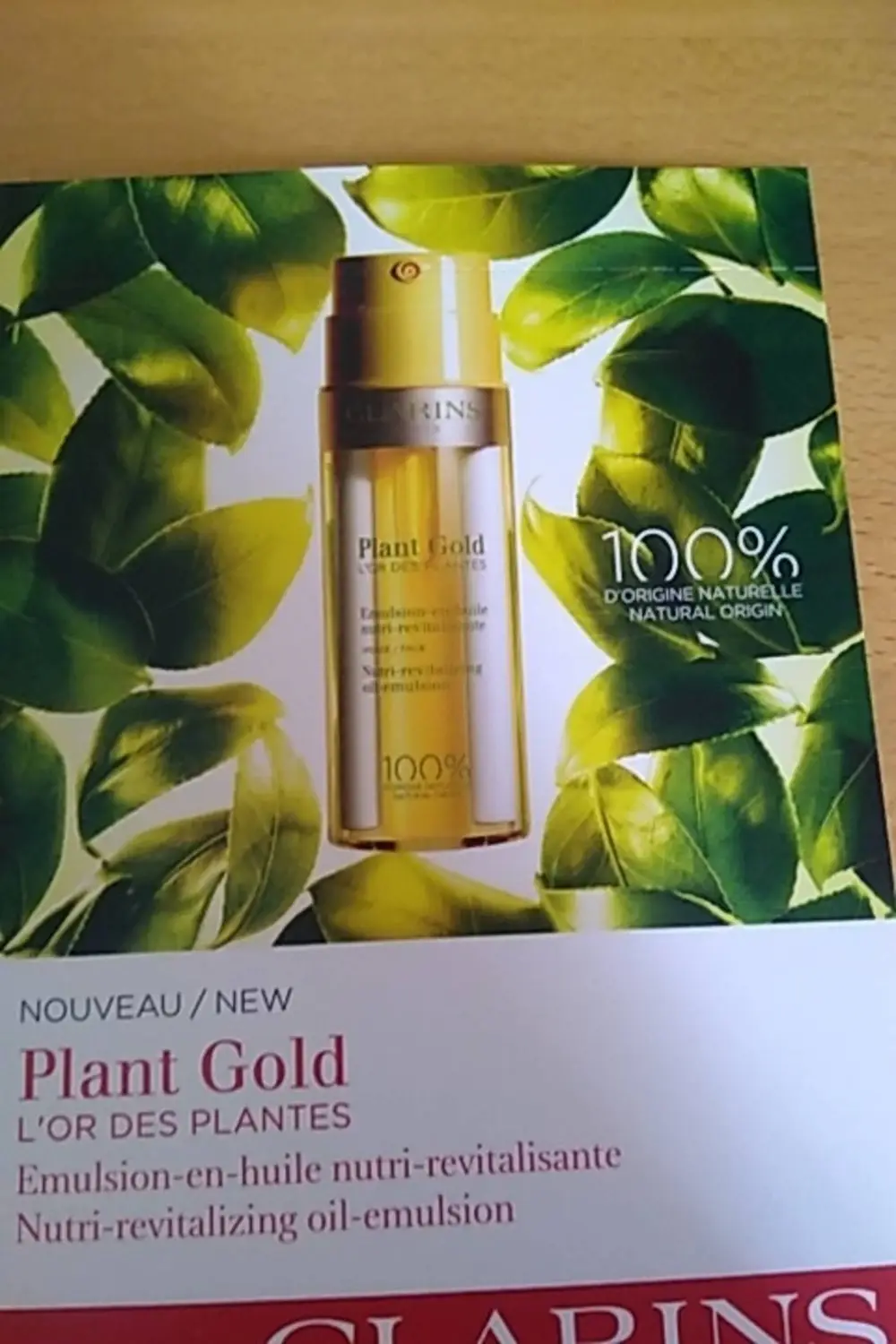 CLARINS - L'or des plantes - Émulsion-en-huile nutri-revitalisante