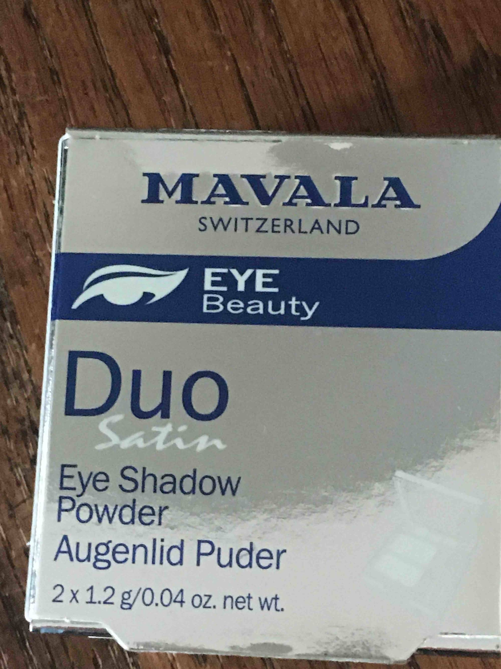 MAVALA SWITZERLAND - Eye beauty - Duo satin - Eye shadow powder