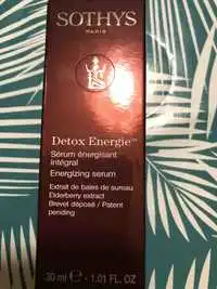 SOTHYS - Détox énergie - Sérum énergisant intégral