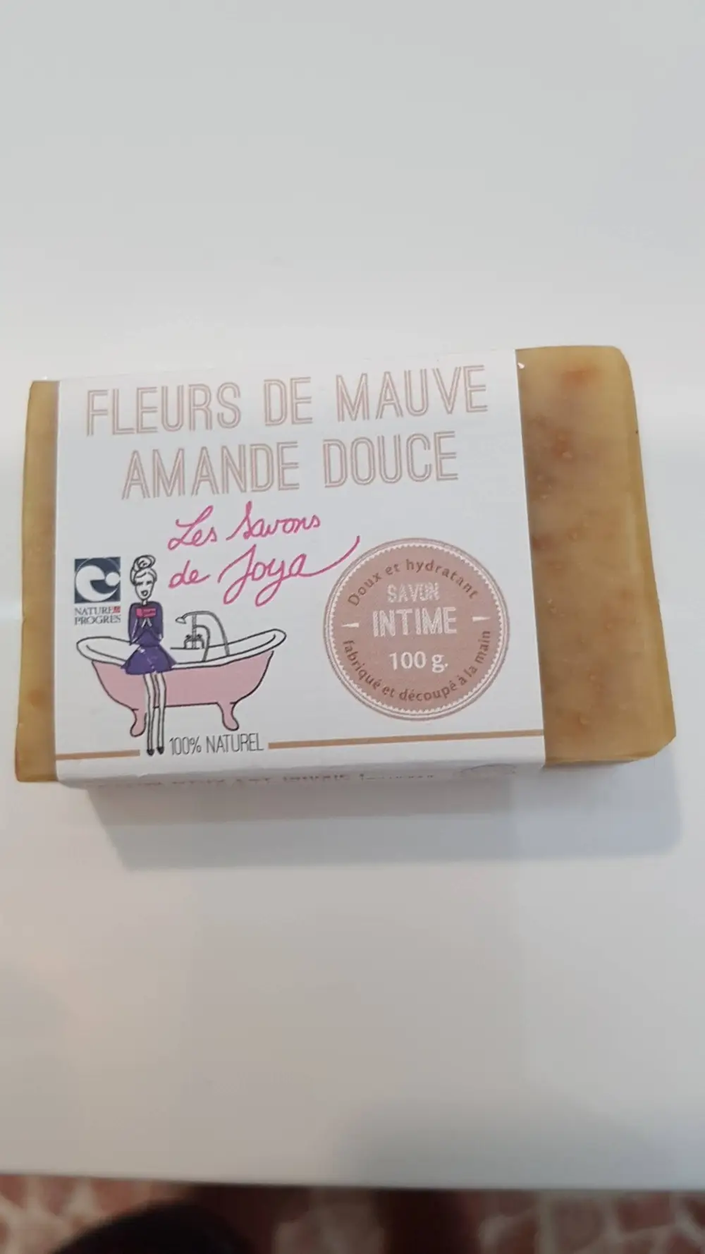 LES SAVONS DE JOYA - Fleurs de mauve amande douce - Savon intime