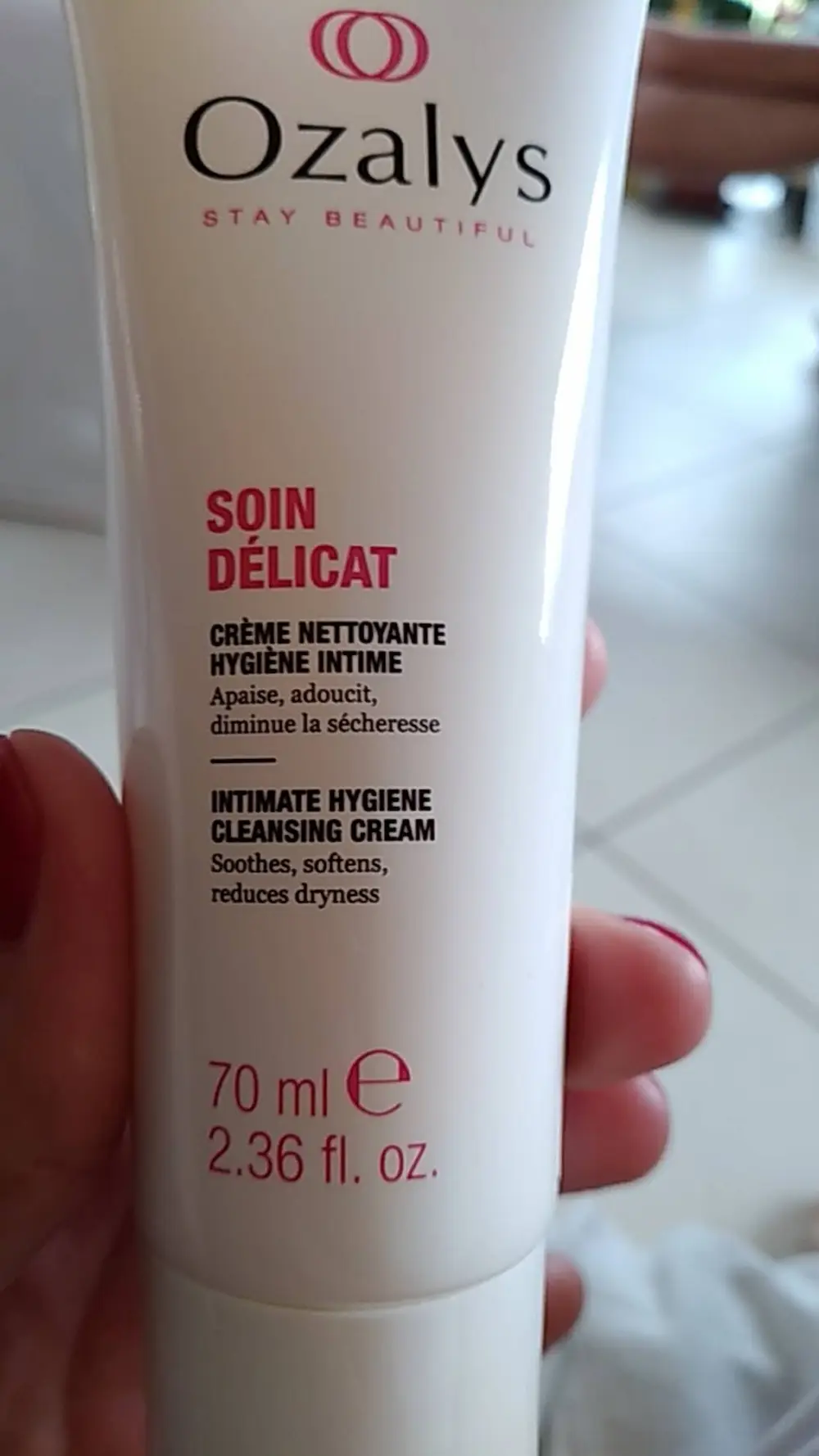 OZALYS - Soin délicat - Crème nettoyante hygiène intime