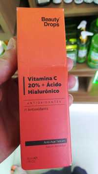 BEAUTY DROPS - Vitamina C 20% + acido hialuronico - Anti-Age serum 