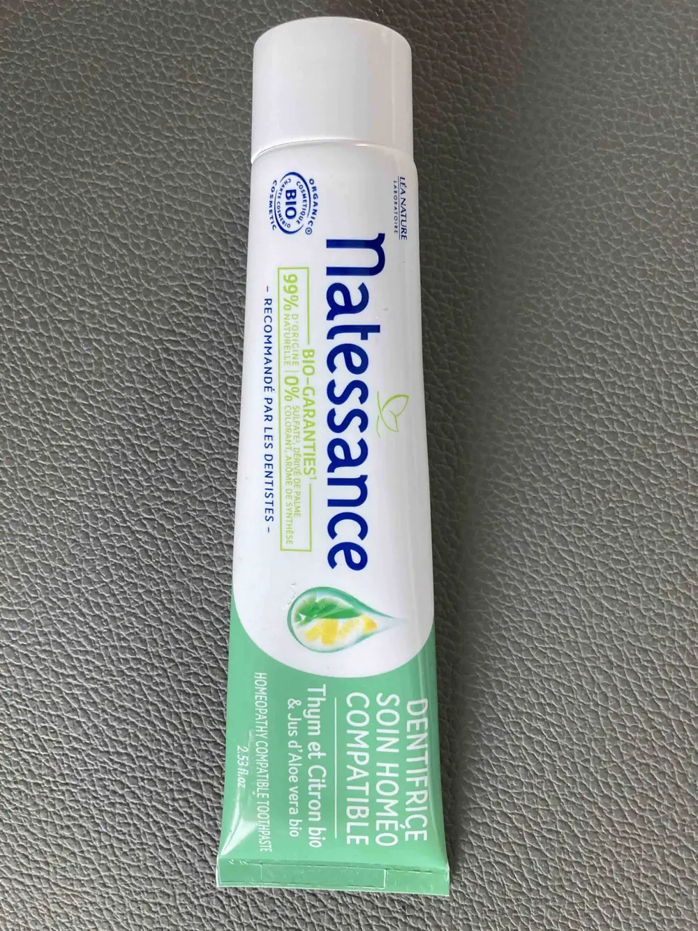 NATESSANCE - Dentifrice soin homéo compatible