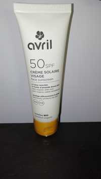 AVRIL - Crème solaire visage bio SPF 50