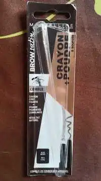 MAYBELLINE - Brow satin - Crayon + poudre à sourcils