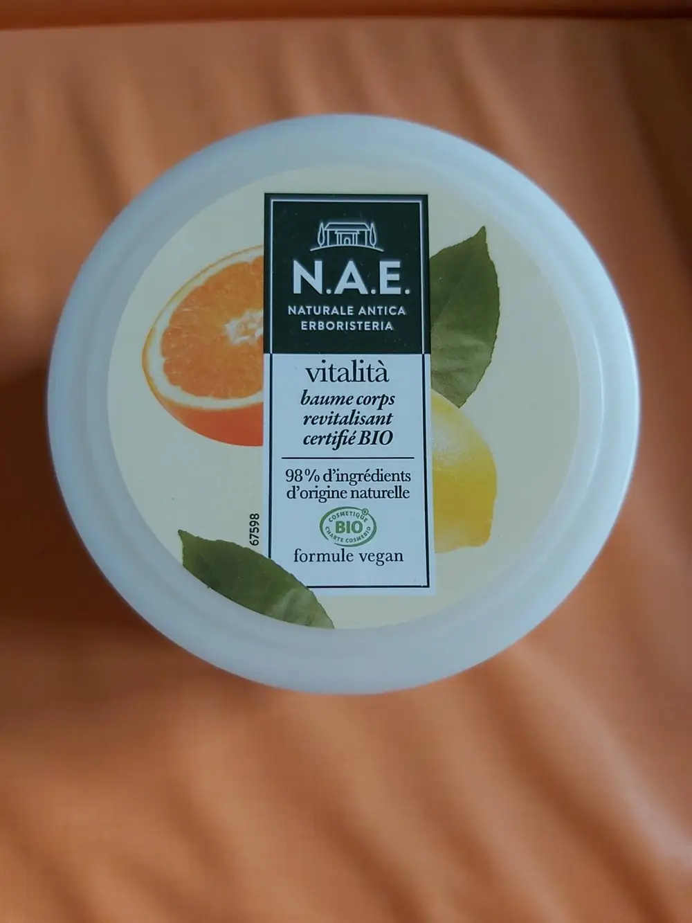 N.A.E. NATURAL ANTICA ERBORISTERIA - Vitalita - baume corps revitalisant certifié bio