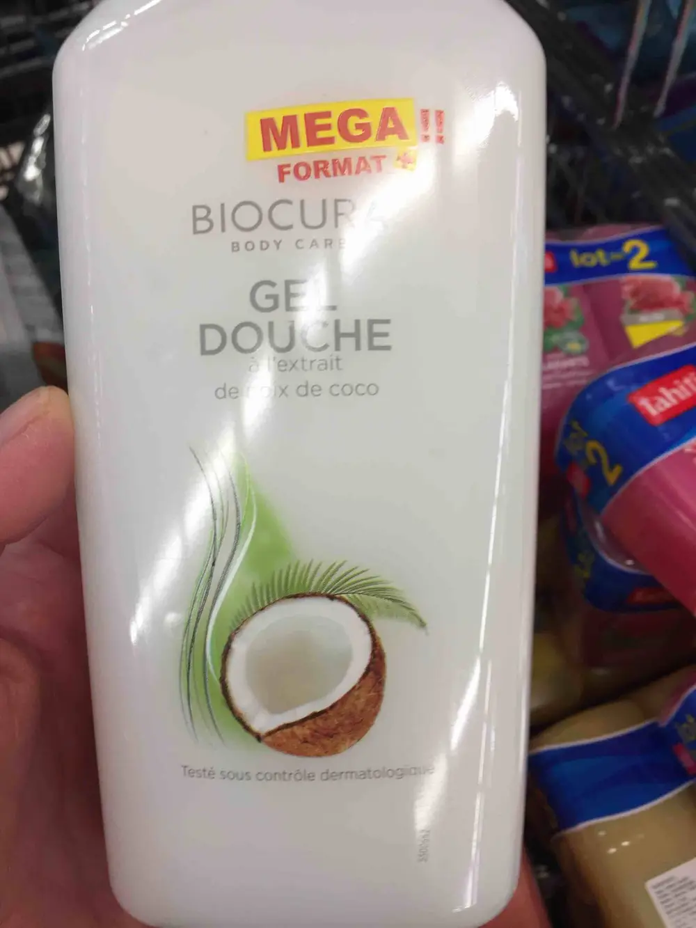 BIOCURA - Gel douche à l'extrait de noix de coco