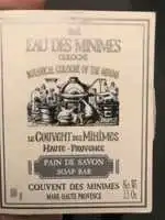 LE COUVENT DES MINIMES - Eau des minimes cologne - Pain de savon