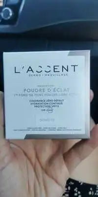 L'ACCENT - Poudre d'éclat - 1er fond de teint poudre libre active  dorée 02