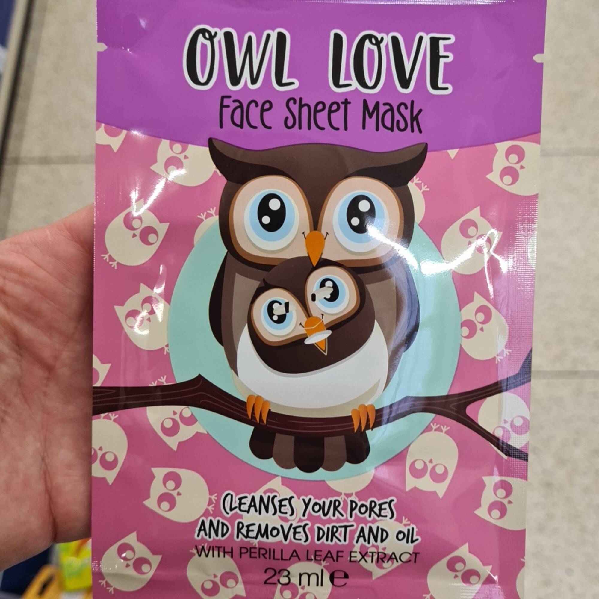 MAXBRANDS - Owl Love - Face sheet mask