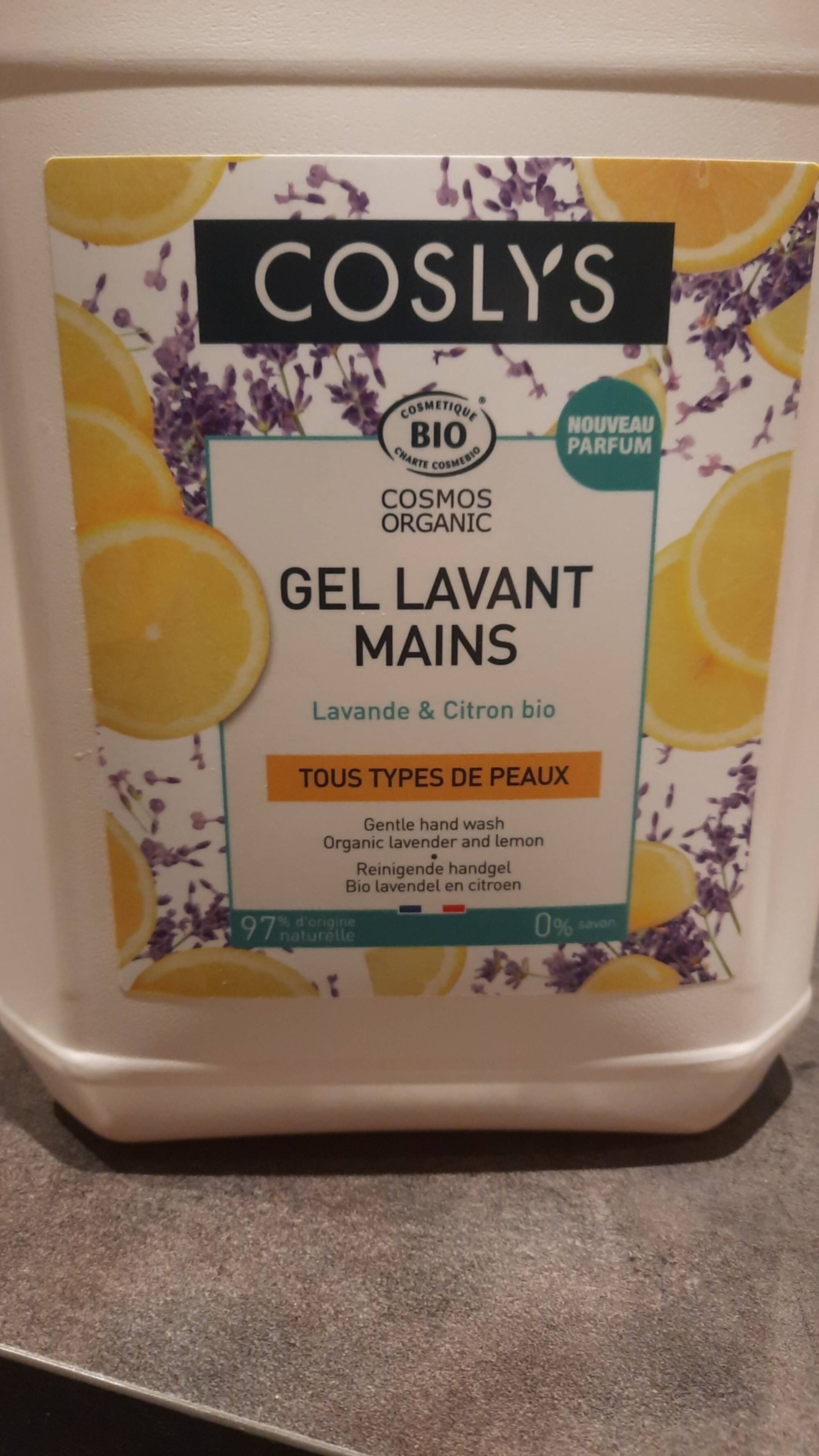 COSLYS - Gel lavant mains Lavande & Citron bio