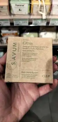 SAVUM ORGANICS - Citrus - Savon pour le corps certifié bio