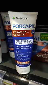 ARKOPHARMA - Forcapil kératine+ - Masque soin double usage