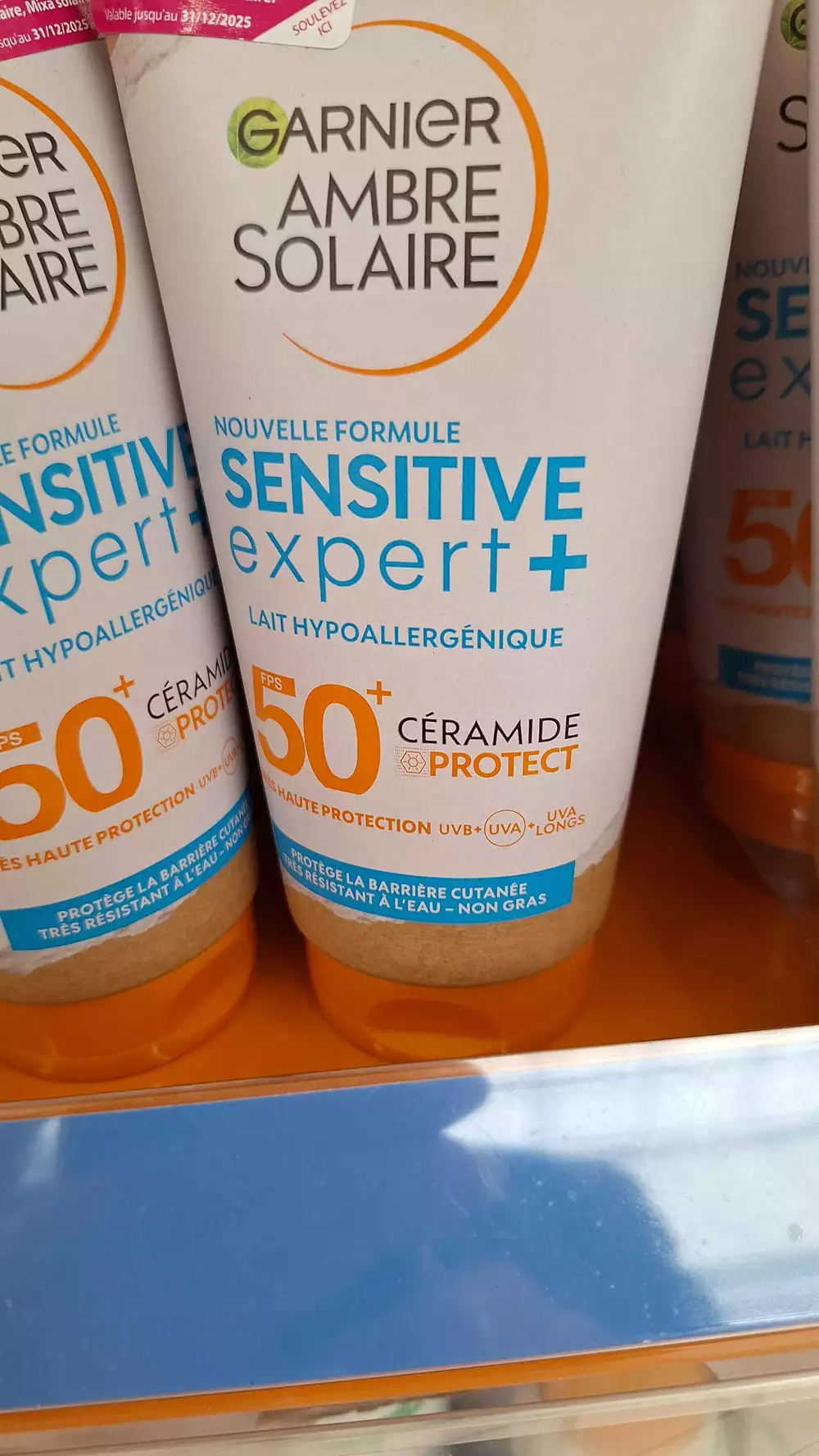 GARNIER - Ambre solaire - Lait hypoallergénique sensitive expert fps50+
