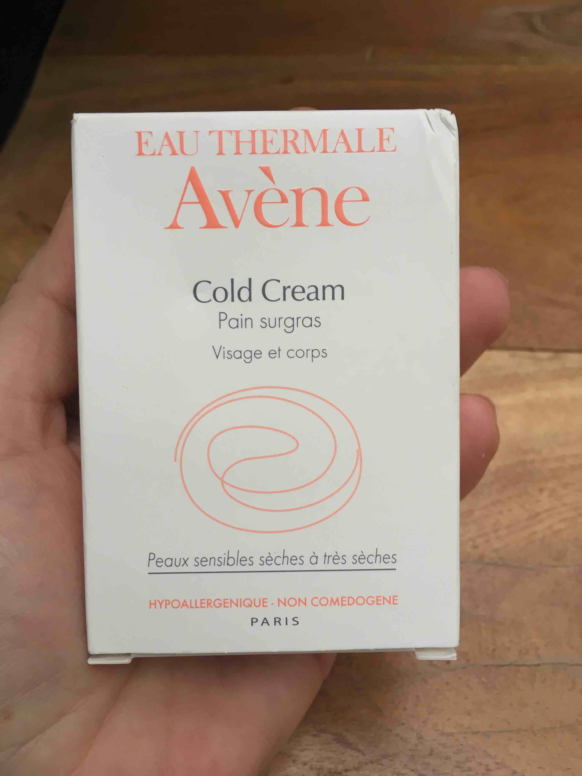 AVÈNE - Cold Cream pain surgras visage et corps
