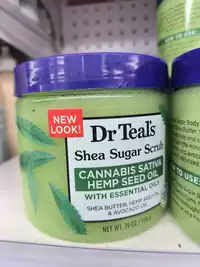DR TEAL'S - Cannabis sativa hemp seed oil - Shea sugar scrub