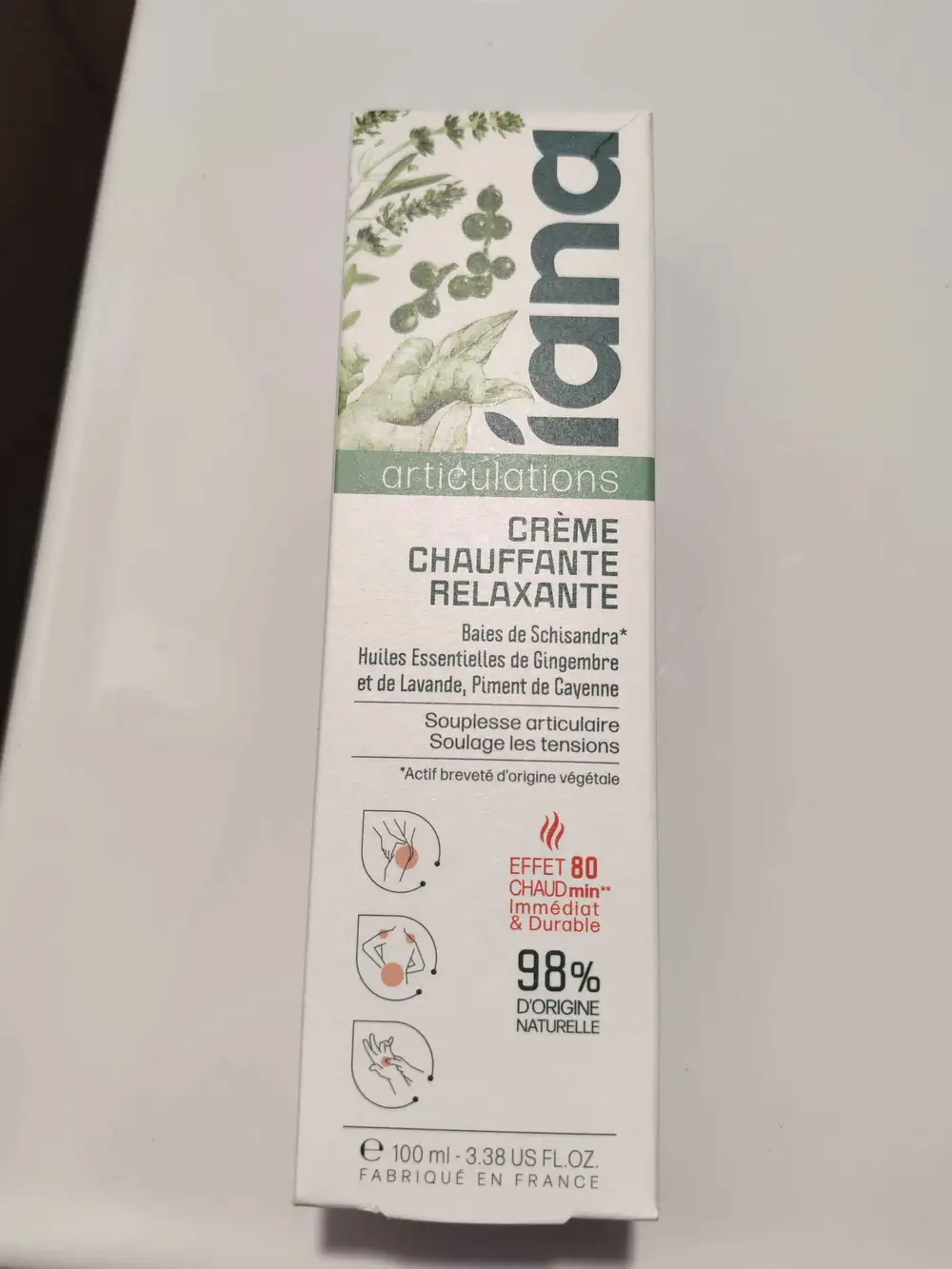 IANA - Articulations - Crème chauffante relaxante 