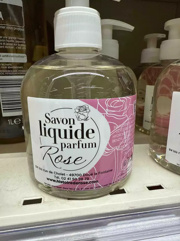 TERRE DE ROSE - Savon liquide parfum rose