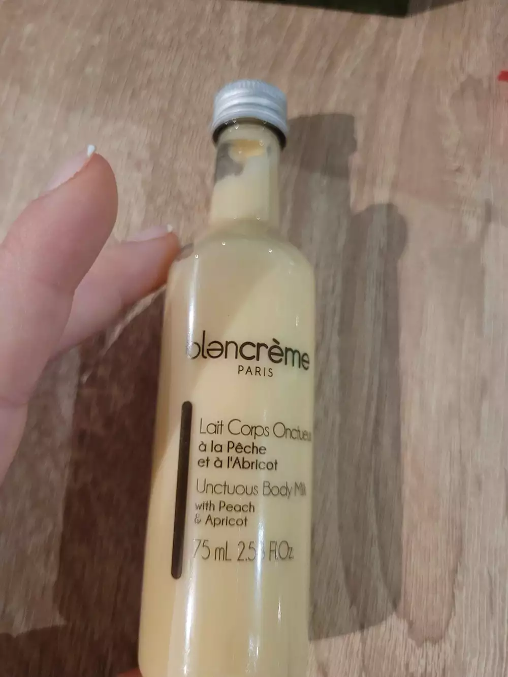 BLANCRÈME - Lait corps onctueux  à la pêche et abricot