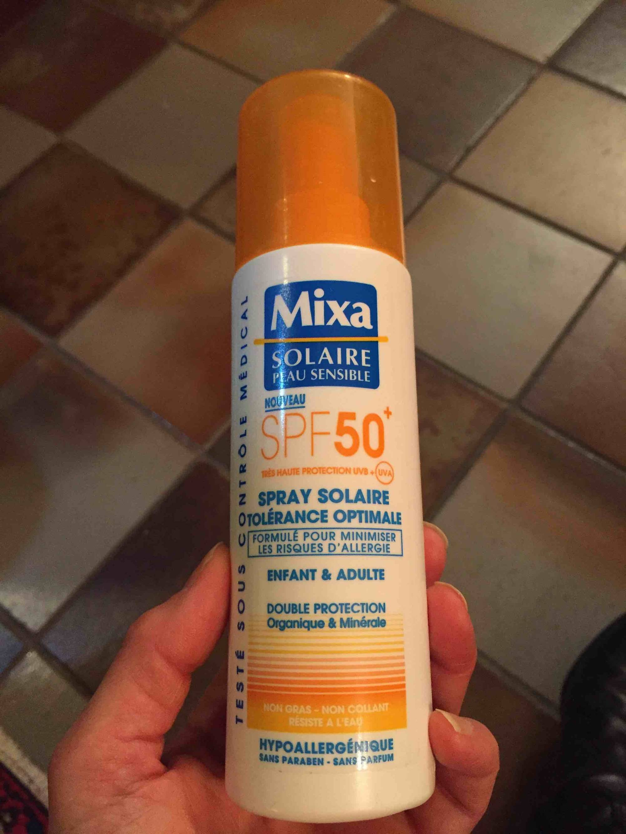 MIXA - Spray solaire tolérance optimale Spf 50+