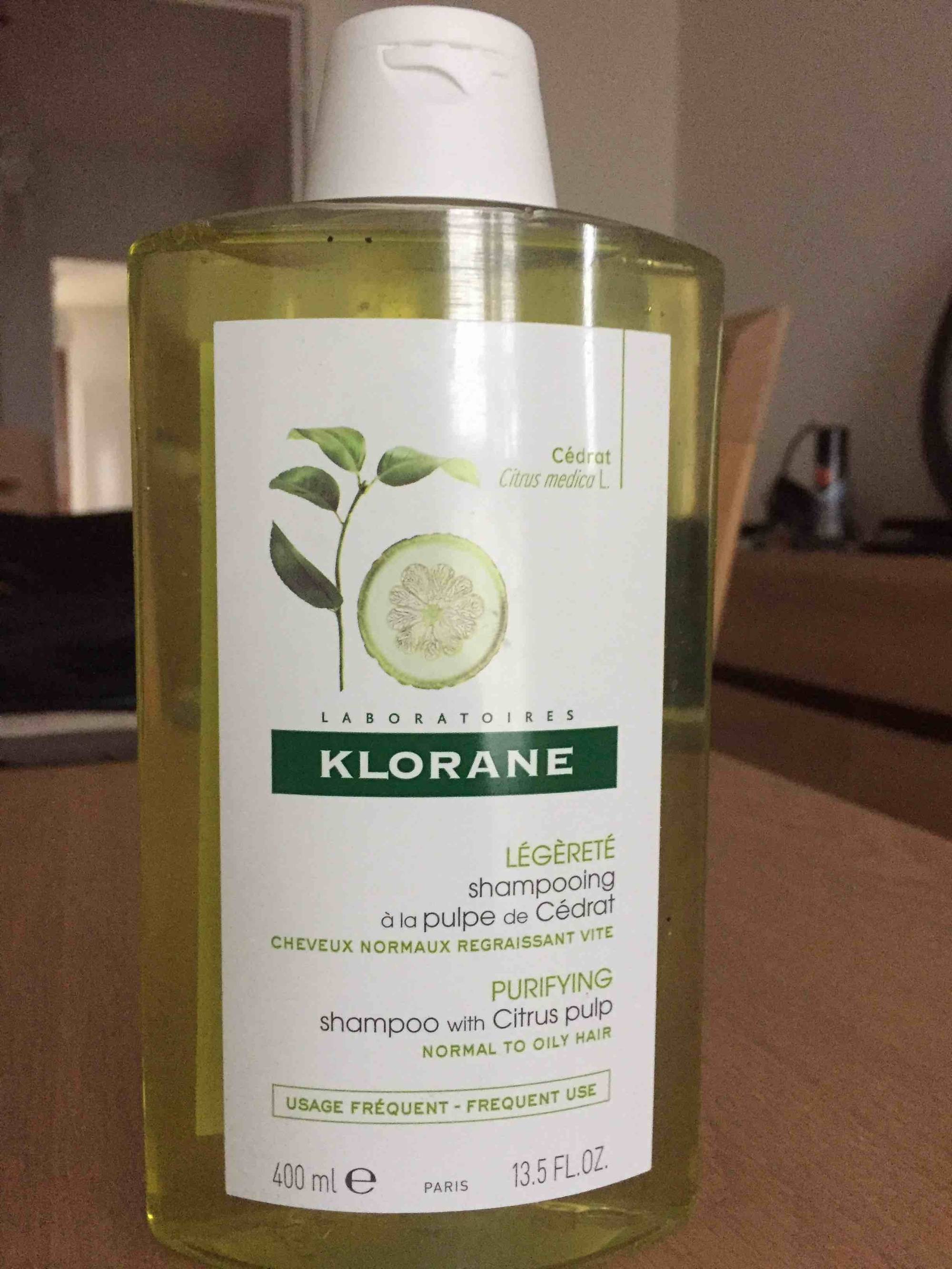 KLORANE - Légèreté - Shampooing à la pulpe de cédrat