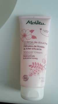 MELVITA - Crème de douche sans sulfate - Pétales de roses et miel d'acacia