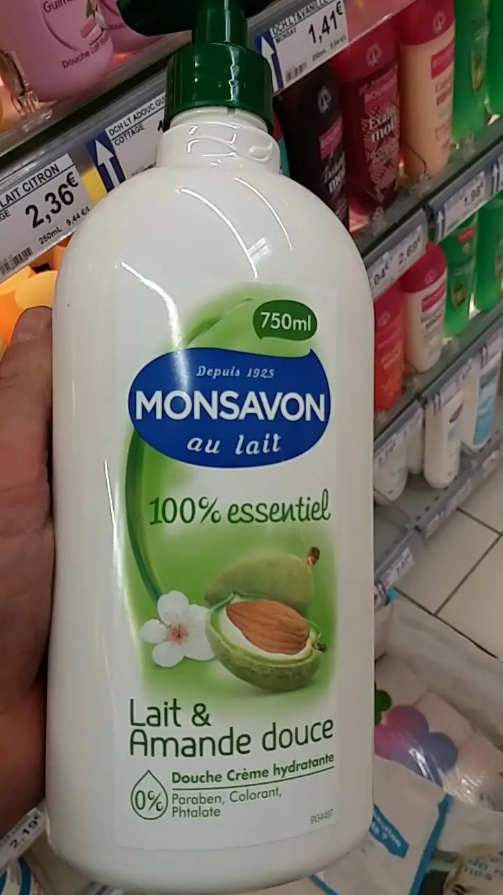 MONSAVON - Lait & Amande douce - Douche crème hydratante