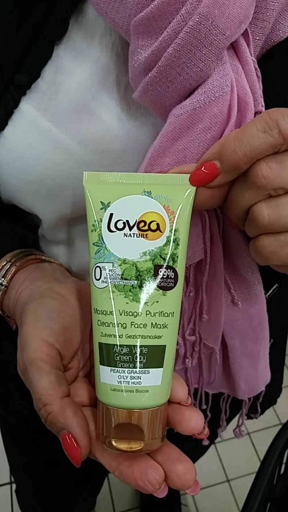 LOVEA - Masque visage purifiant à l'argile verte