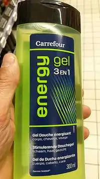 CARREFOUR - Gel douche énergisant 3 en 1