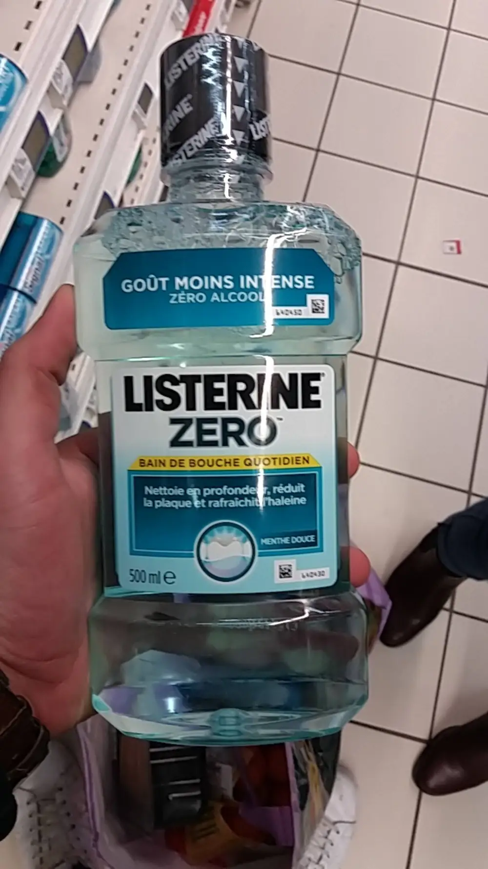 LISTERINE - Goût moins intense zéro alcool Bain de bouche