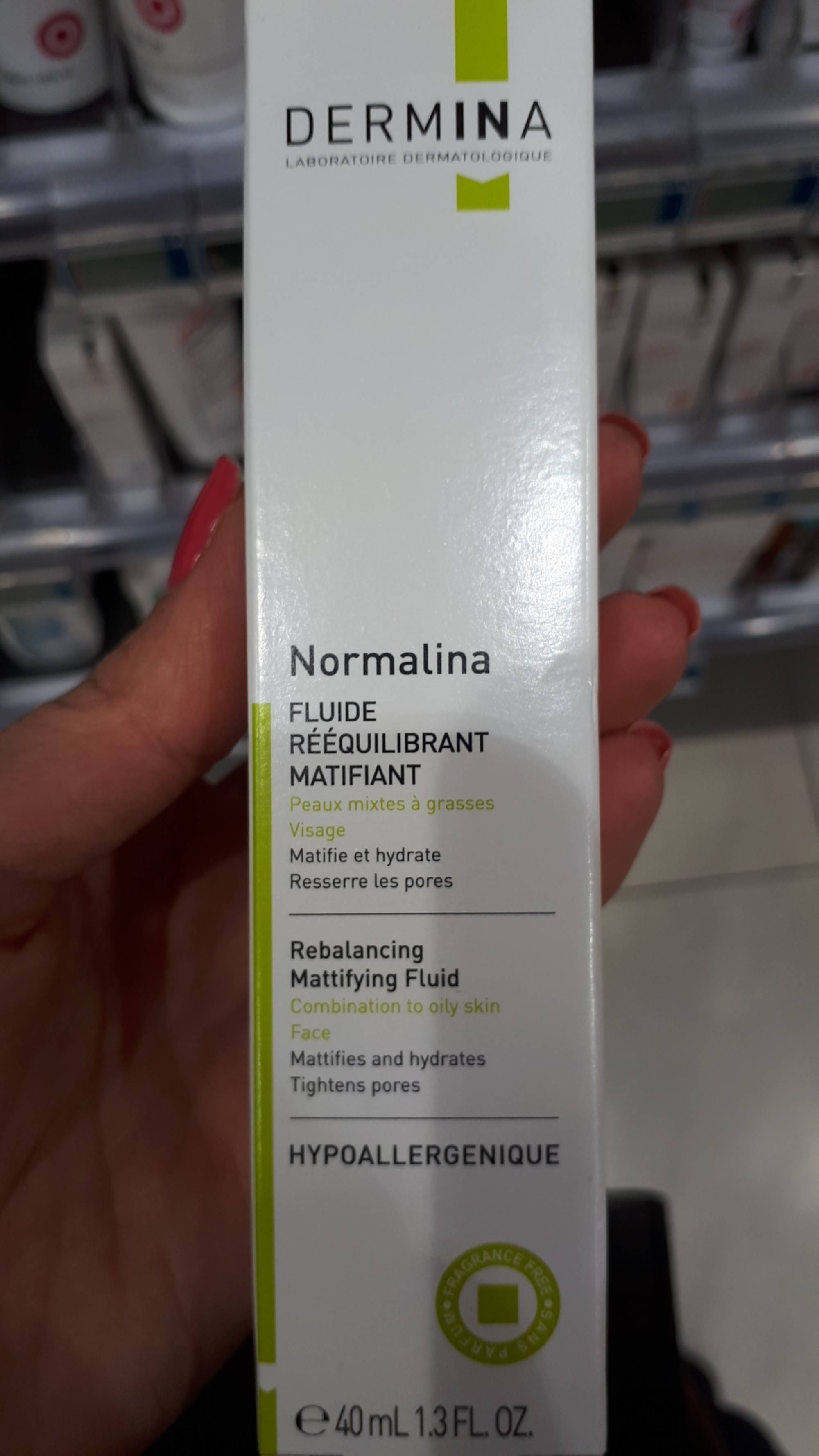DERMINA - Normalina - Fuide rééquilibrant matifiant