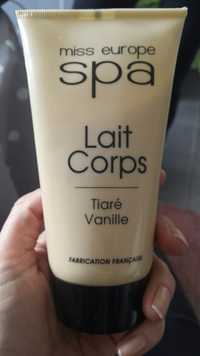 MISS EUROPE - Tiaré vanille - Lait corps