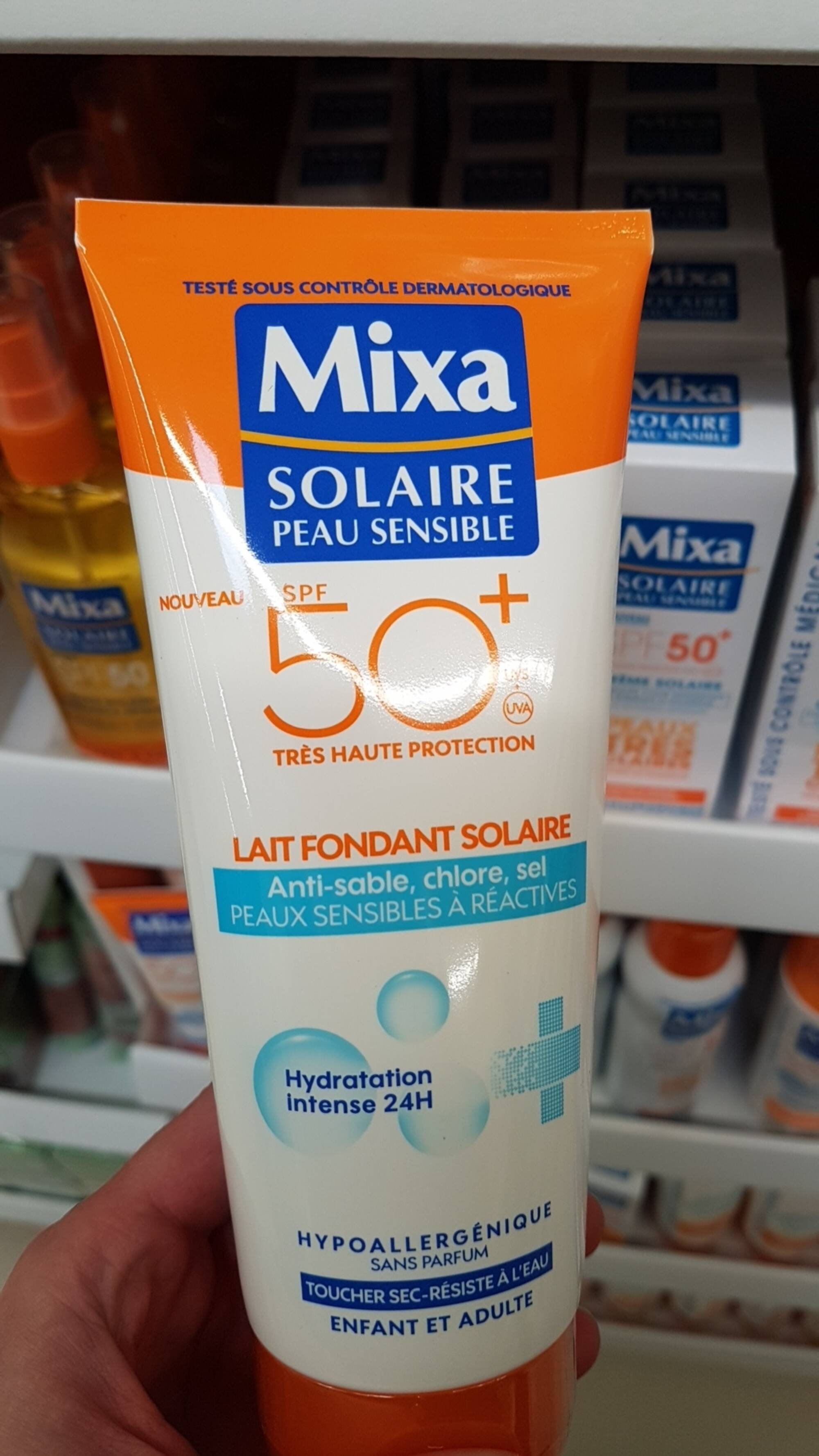 MIXA - Solaire peau sensible SPF 50+ - Lait fondant solaire