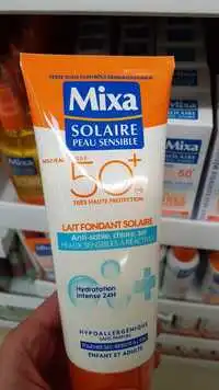 MIXA - Solaire peau sensible SPF 50+ - Lait fondant solaire