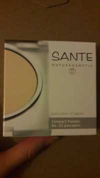 SANTE NATURKOSMETIK - Compact powder No. 01 porcelain