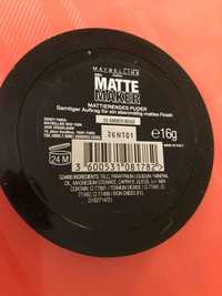MAYBELLINE - New matte maker - Mattifying powder